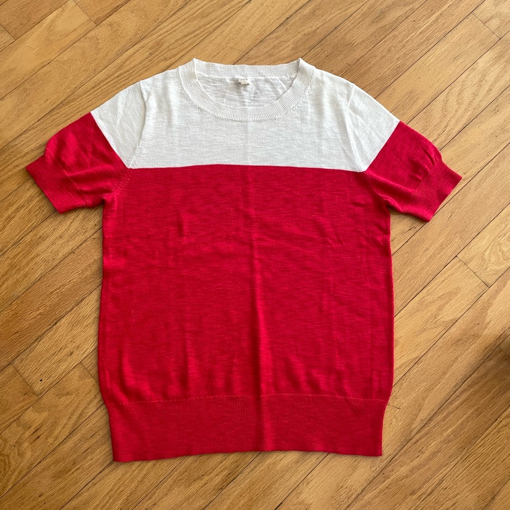 Vintage J Crew Short Sleeve Sweater XL